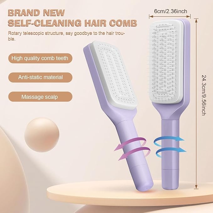 Self-Cleaning Hair brush